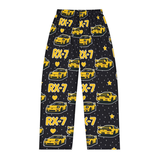 RX-7 Women's Pajama Pants - Yellow - Black