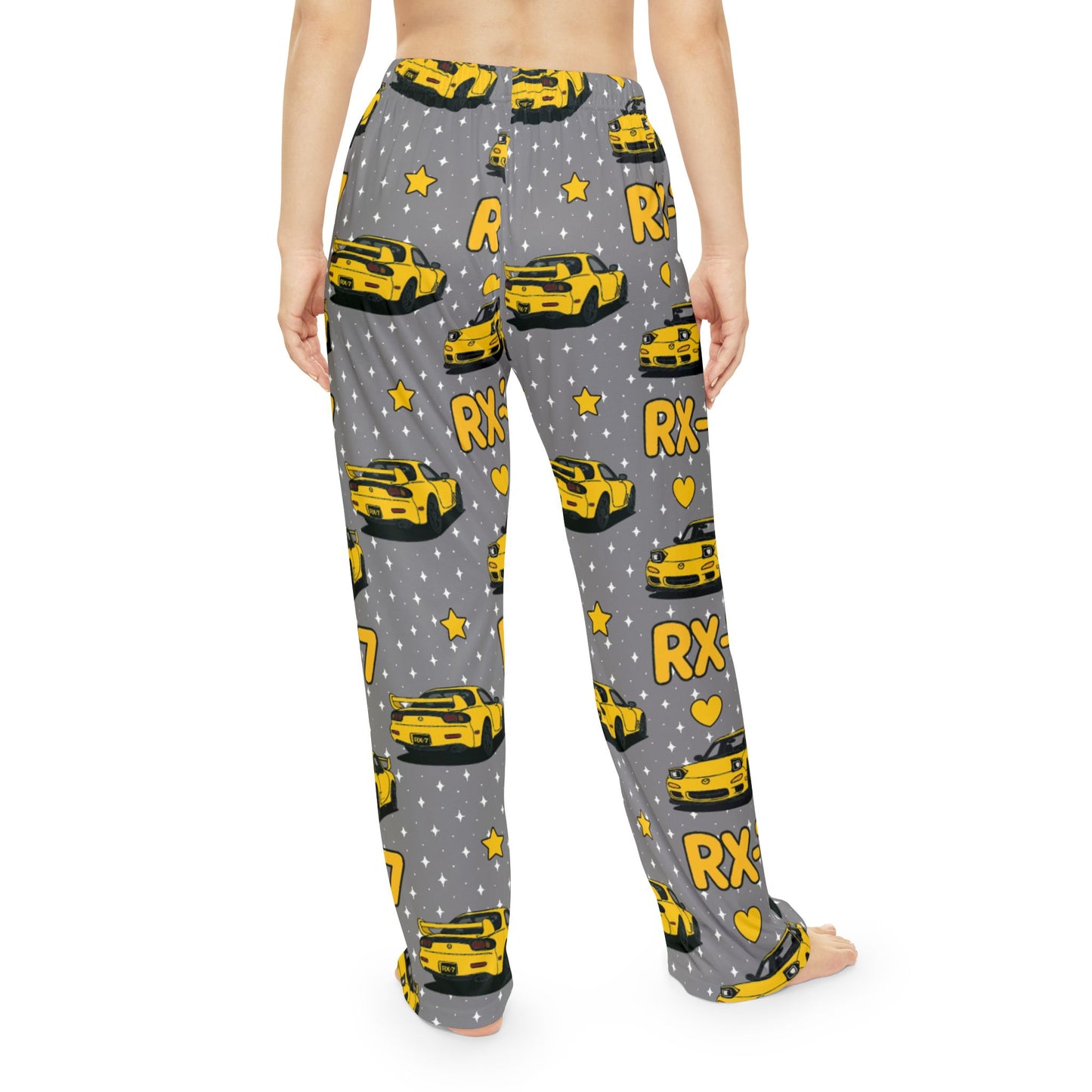 RX-7 Women's Pajama Pants - Yellow - Light Grey